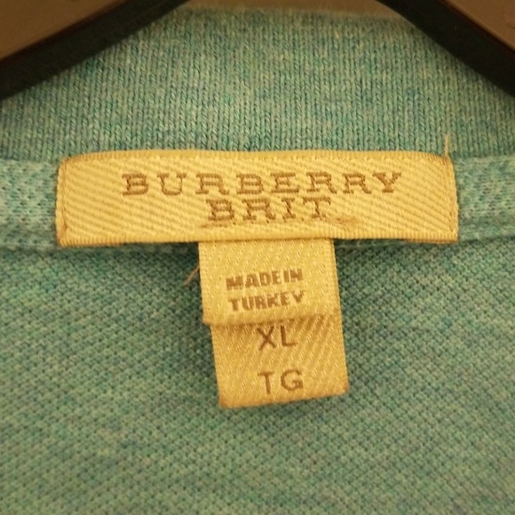 Light blue Burberry polo - Picture 3 of 6